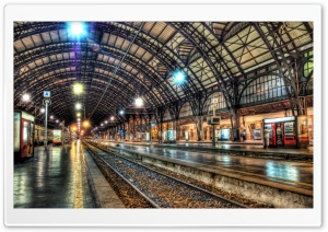 Inside A Train Station HD Wide Wallpaper for Widescreen