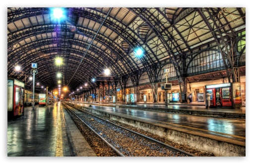 Inside A Train Station HD wallpaper for Wide 16:10 Widescreen WHXGA WQXGA WUXGA WXGA ;