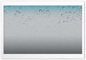 IOS 5 Wallpaper - Water Drops HD Wide Wallpaper for Widescreen
