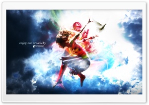 Jumping Through Air HD Wide Wallpaper for Widescreen