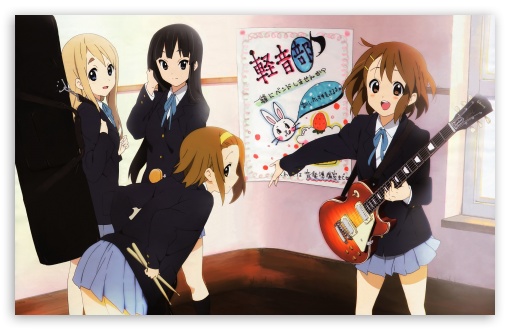 K ON! Anime I wallpaper for Wide 16:10 Widescreen WHXGA WQXGA WUXGA WXGA ;