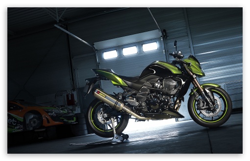 Kawasaki Akrapovic wallpaper for Wide 16:10 Widescreen WHXGA WQXGA WUXGA WXGA ;