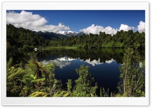 Lake Mapourika, New Zealand HD Wide Wallpaper for Widescreen