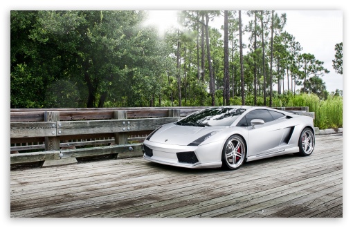 Lamborghini Gallardo Silver wallpaper for Wide 16:10 Widescreen WHXGA WQXGA WUXGA WXGA ;