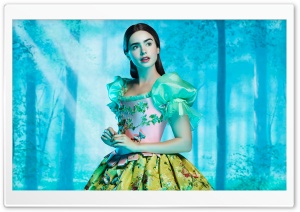 Lily Collins as Snow White wallpaper