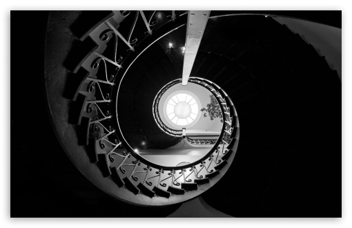 Looking Up The Staircase at Carnegie Centre, Vancouver BC HD wallpaper for Wide 16:10 Widescreen WHXGA WQXGA WUXGA WXGA ;