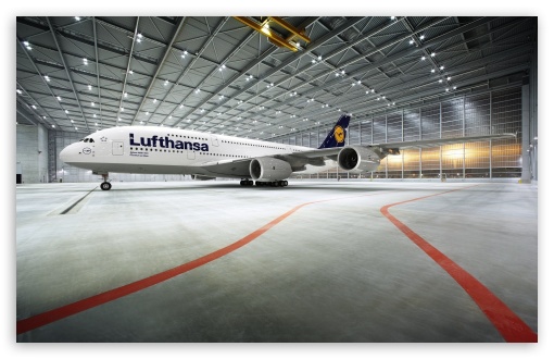 Lufthansa 380 800 Airbus wallpaper for Wide 16:10 Widescreen WHXGA WQXGA WUXGA WXGA ;