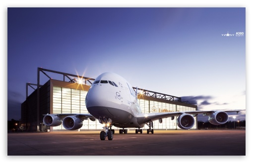 Lufthansa Airbus A380 HD wallpaper for Wide 16:10 Widescreen WHXGA WQXGA WUXGA WXGA ;
