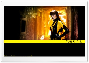 Malin Akerman As Silk Spectre In Watchmen HD Wide Wallpaper for Widescreen