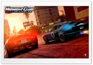 Midnight Club Los Angeles Corvette vs 280Z HD Wide Wallpaper for Widescreen