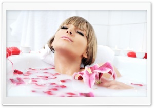 Milk Bath HD Wide Wallpaper for Widescreen