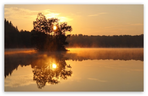 Mist Lake HD wallpaper for Wide 16:10 Widescreen WHXGA WQXGA WUXGA WXGA ;