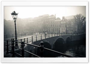 Misty Amsterdam HD Wide Wallpaper for Widescreen