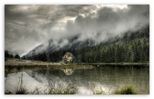 Mountain Chalet HD wallpaper for Wide 16:10 Widescreen WHXGA WQXGA WUXGA WXGA ;