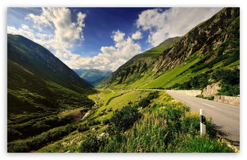 Mountain Valley HD wallpaper for Wide 16:10 Widescreen WHXGA WQXGA WUXGA WXGA ;