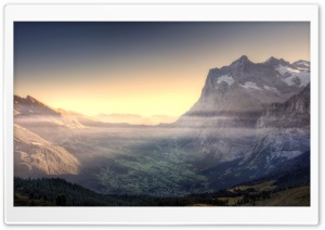Mountain Valley View HD Wide Wallpaper for Widescreen