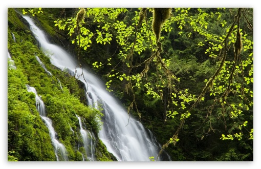 Mountain Waterfall HD wallpaper for HD 16:9 High Definition WQHD QWXGA 1080p 900p 720p QHD nHD ;