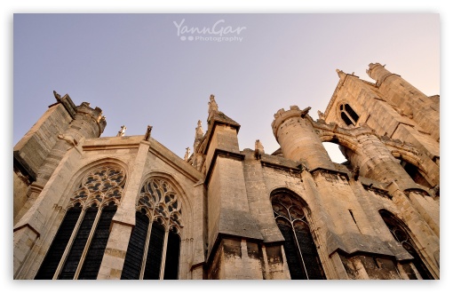 Narbonne Cathedral wallpaper for Wide 16:10 Widescreen WHXGA WQXGA WUXGA WXGA ;