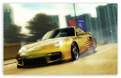 Undercover Yellow Porsche