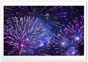 New Year Fireworks HD Wide Wallpaper for Widescreen
