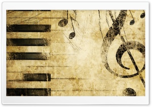 Old Music Score Background HD Wide Wallpaper for Widescreen