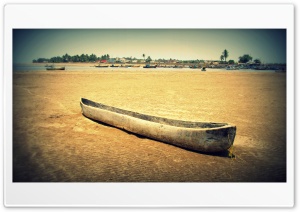 Old Wooden Canoe HD Wide Wallpaper for Widescreen