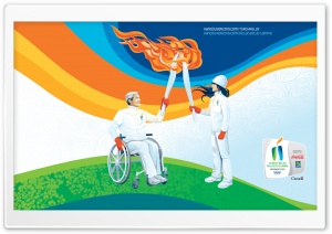 Olympic Torch HD Wide Wallpaper for Widescreen