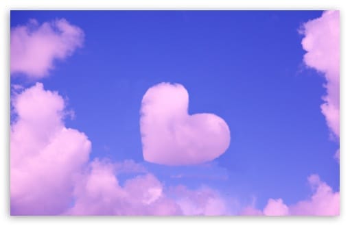 Pink Heart Cloud HD wallpaper for Wide 16:10 Widescreen WHXGA WQXGA WUXGA WXGA ;