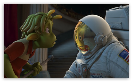 Planet 51 HD wallpaper for Wide 5:3 Widescreen WGA ; HD 16:9 High Definition WQHD QWXGA 1080p 900p 720p QHD nHD ; Mobile WVGA PSP - WVGA WQVGA Smartphone ( HTC Samsung Sony Ericsson LG Vertu MIO ) Sony PSP Zune HD Zen ;