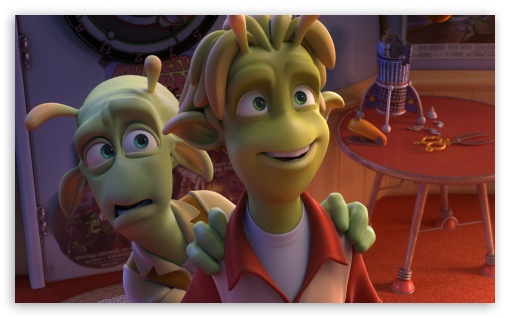 Planet 51 Movie II HD wallpaper for Wide 5:3 Widescreen WGA ; HD 16:9 High Definition WQHD QWXGA 1080p 900p 720p QHD nHD ; Mobile WVGA PSP - WVGA WQVGA Smartphone ( HTC Samsung Sony Ericsson LG Vertu MIO ) Sony PSP Zune HD Zen ;