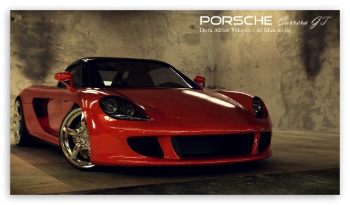 4 Porsche Carrera GT 3D Max HD wallpaper for HD 169 High Definition WQHD
