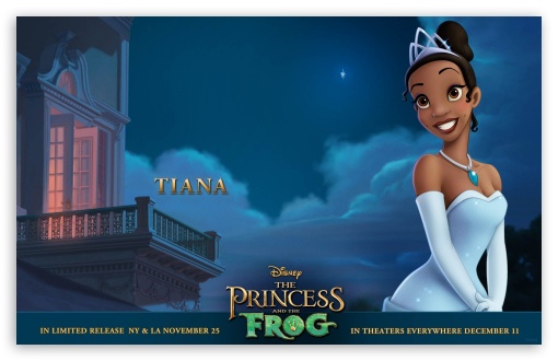 Princess And The Frog Tiana wallpaper for Wide 16:10 5:3 Widescreen WHXGA WQXGA WUXGA WXGA WGA ; Mobile WVGA - WVGA WQVGA Smartphone ( HTC Samsung Sony Ericsson LG Vertu MIO ) ;