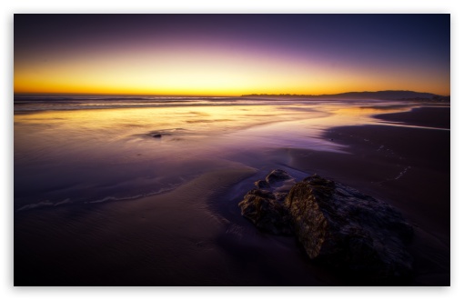Purple Beach Landscape HD wallpaper for HD 16:9 High Definition WQHD QWXGA 1080p 900p 720p QHD nHD ;