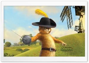 Puss in Boots, Shrek The Final Chapter HD Wide Wallpaper for Widescreen