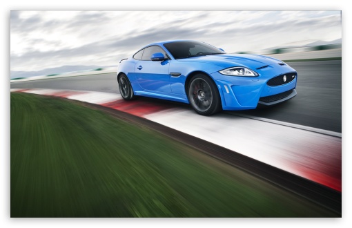Racetrack   Blue Jaguar HD wallpaper for Wide 16:10 Widescreen WHXGA WQXGA WUXGA WXGA ;
