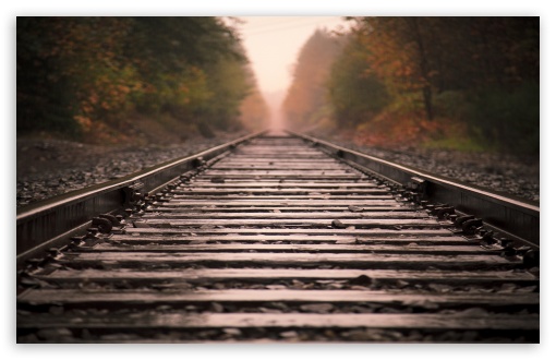 Railroad Tracks HD wallpaper for Wide 16:10 Widescreen WHXGA WQXGA WUXGA WXGA ;