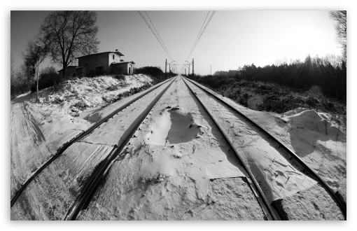Railway Lines 1 HD wallpaper for Wide 16:10 Widescreen WHXGA WQXGA WUXGA WXGA ;