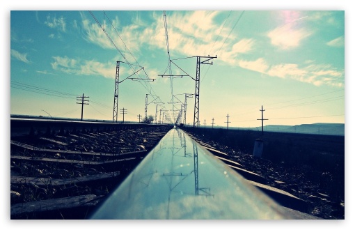 Railway Track HD wallpaper for HD 16:9 High Definition WQHD QWXGA 1080p 900p 720p QHD nHD ;
