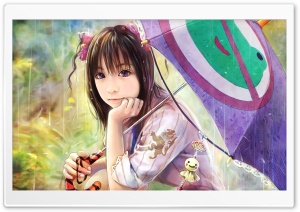 Rainy Day Drawing HD Wide Wallpaper for Widescreen