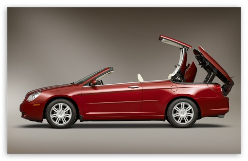 Red Chrysler Cabriolet HD wallpaper for Wide 16:10 5:3 Widescreen WHXGA WQXGA WUXGA WXGA WGA ; HD 16:9 High Definition WQHD QWXGA 1080p 900p 720p QHD nHD ; Mobile WVGA PSP - WVGA WQVGA Smartphone ( HTC Samsung Sony Ericsson LG Vertu MIO ) Sony PSP Zune HD Zen ;