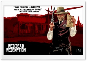 Red Dead Redemption, Marshal Leigh Johnson HD Wide Wallpaper for Widescreen