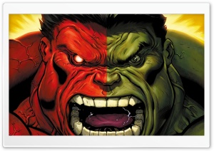 Red Hulk vs Green Hulk HD Wide Wallpaper for Widescreen