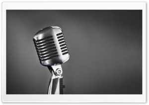 Retro Microphone wallpaper