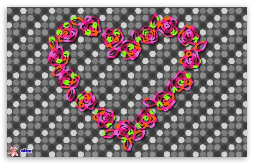 Rose Heart wallpaper for Wide 16:10 Widescreen WHXGA WQXGA WUXGA WXGA ;