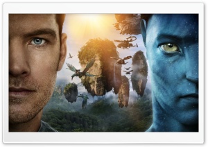 Sam Worthington As Jake Sully HD Wide Wallpaper for Widescreen