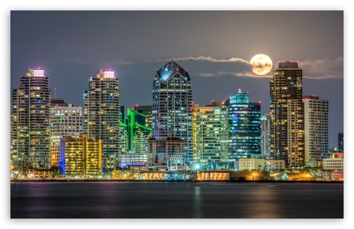 San Diego Skyline wallpaper for Wide 16:10 Widescreen WHXGA WQXGA WUXGA WXGA ;