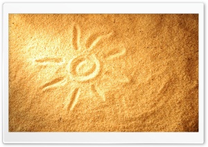 Sand Drawing HD Wide Wallpaper for Widescreen