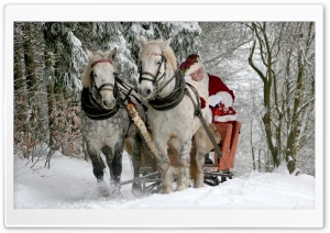 Santa Claus Is Coming For Christmas HD Wide Wallpaper for Widescreen