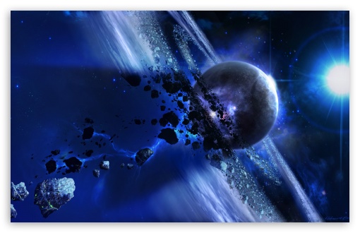Saturn Gravity HD wallpaper for Wide 16:10 Widescreen WHXGA WQXGA WUXGA WXGA ;