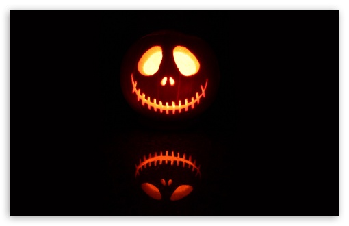 Scary Jack O Lantern wallpaper for Standard 4:3 Fullscreen UXGA XGA SVGA ; Wide 16:10 Widescreen WHXGA WQXGA WUXGA WXGA ; HD 16:9 High Definition WQHD QWXGA 1080p 900p 720p QHD nHD ; Mobile VGA iPad - VGA QVGA Smartphone ( PocketPC GPS iPod Zune BlackBerry HTC Samsung LG Nokia Eten Asus ) ;